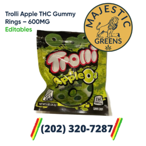 Trolli Apple THC Gummy Rings 600MG